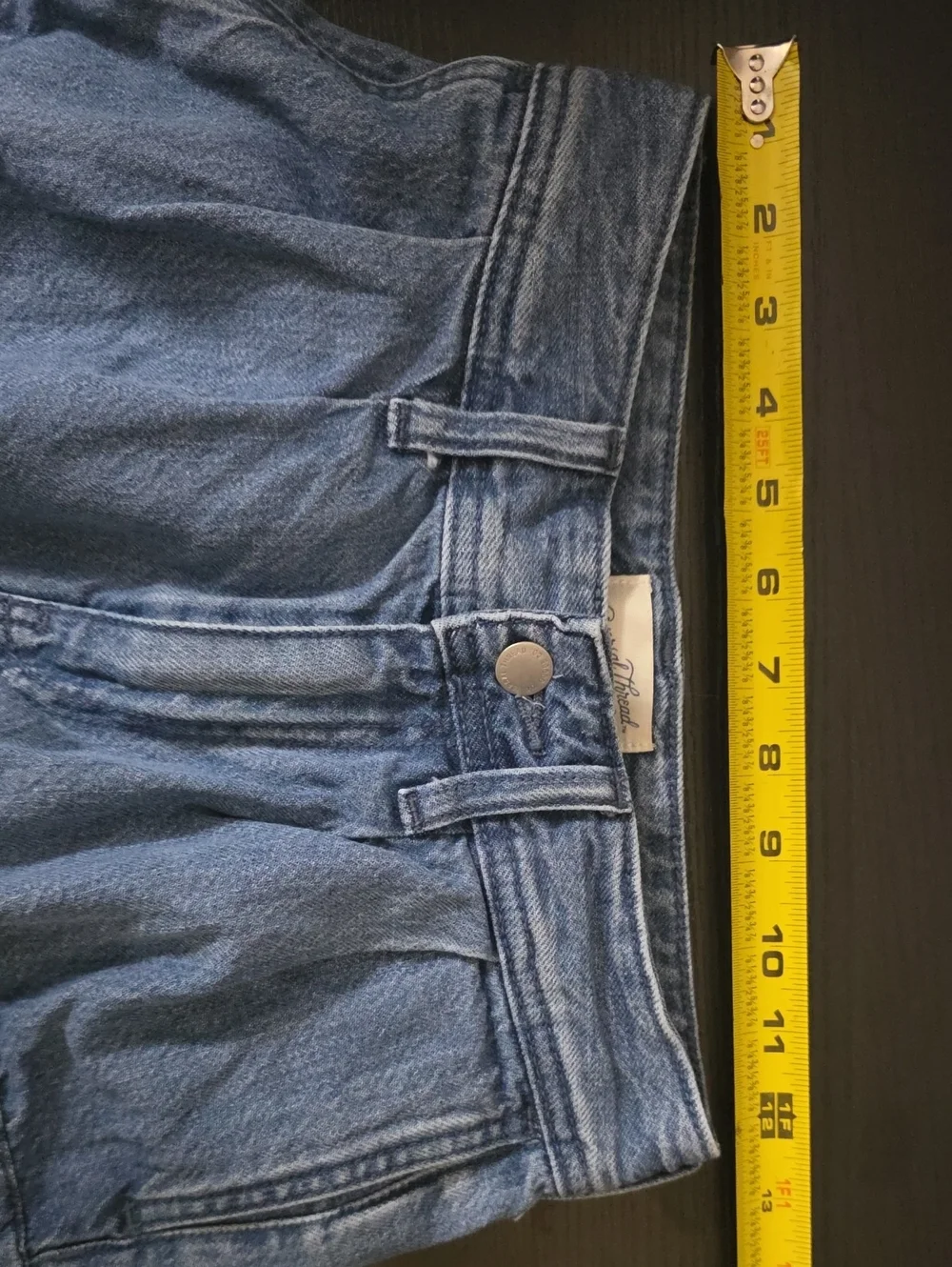 Universal Thread Blue Denim Cargo Shorts with Flap Pockets